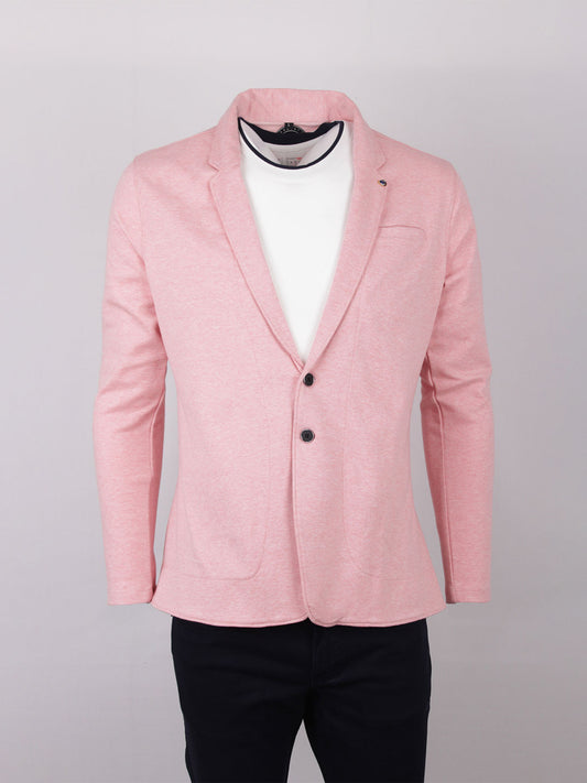 Pink Casual Blazer