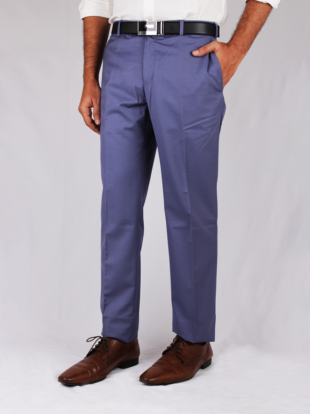 Buy online Light Blue Solid Formal Trouser from Bottom Wear for Men by  Decible for ₹1169 at 48% off | 2024 Limeroad.com